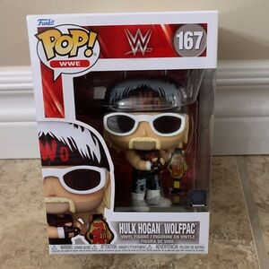 Funko WWE Hulk Hogan Wolfpac Figure with Red and Black Accents 167 NEW